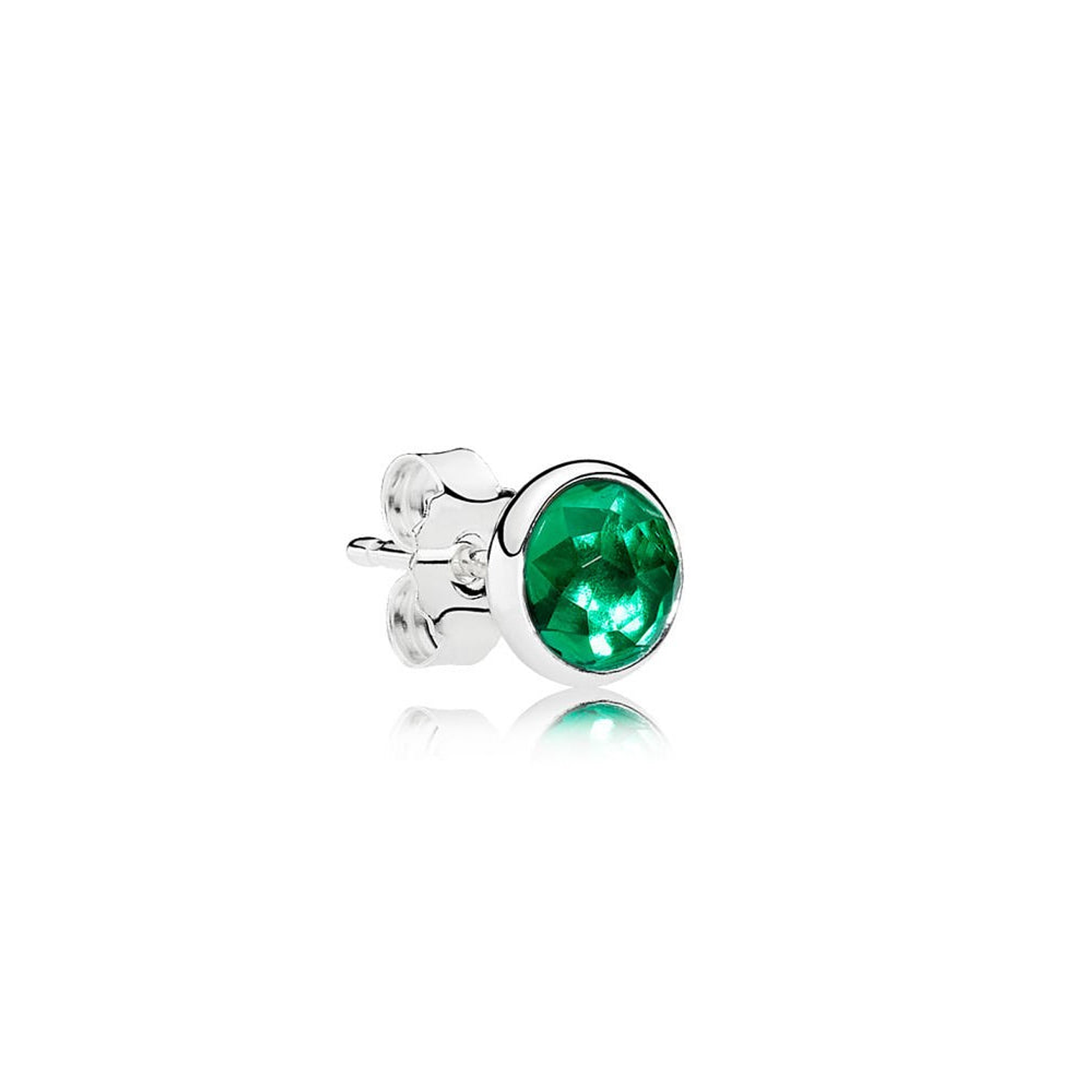 Aretes Pendientes Pandora Gotas de Mayo Piedra Cristal Verde Real 290738NRG Plata 925 4