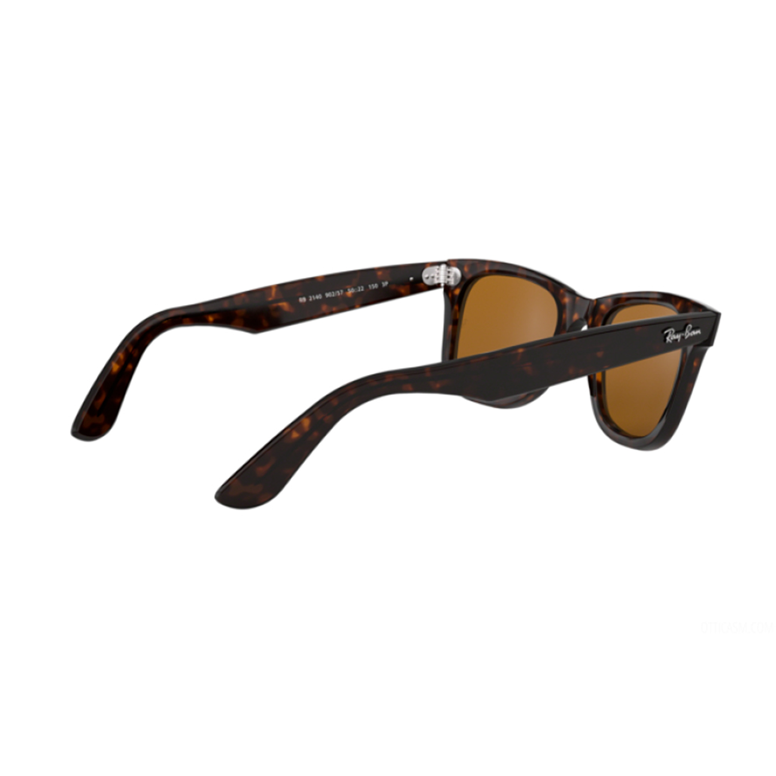 Lentes de Sol Ray Ban Wayfarer Polarizados RB2140 902/57 Color Habana Talla 50mm 5