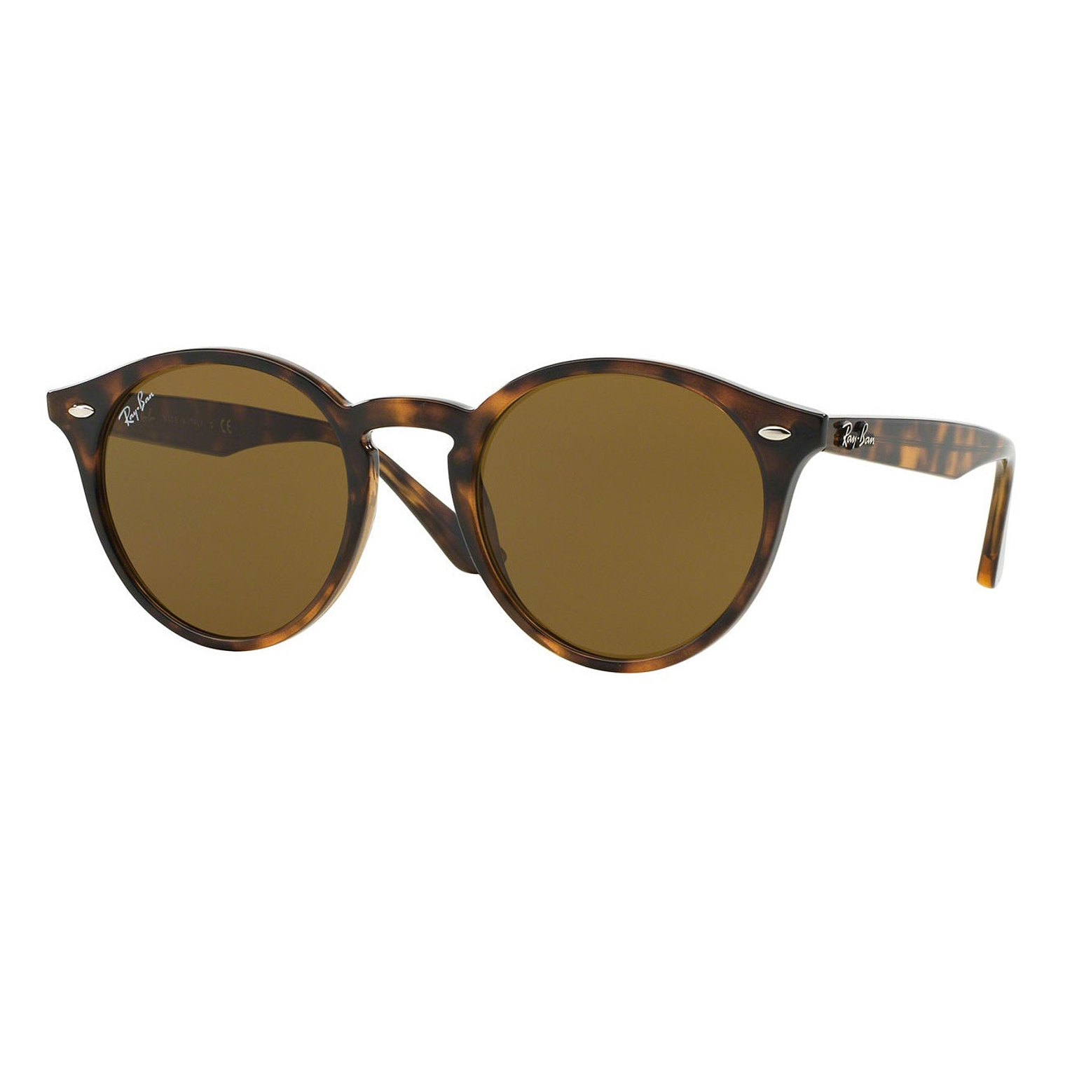 Lentes de Sol Ray Ban Highstreet Round RB2180 710/73 Color Marrón Talla 51mm 1