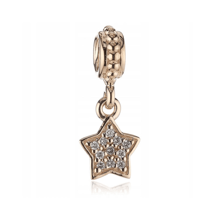 Charm Colgante Pandora Original para Mujer 750808D Estrella Dorada s925 1