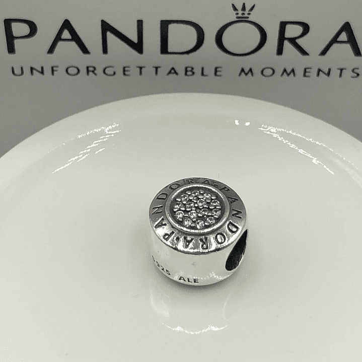 Charm Dije Pandora Original para Mujer 791414CZ Signature Plata s925 5