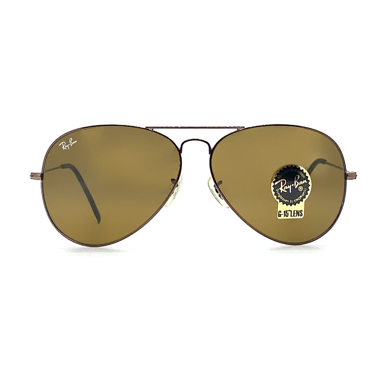 Lentes de Sol Ray Ban Aviador RB3026 014/33 Color Marron Talla 62mm 3