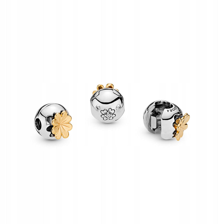 Clip Pandora Original para Mujer 768000CZ SHINING clover Plata s925 3