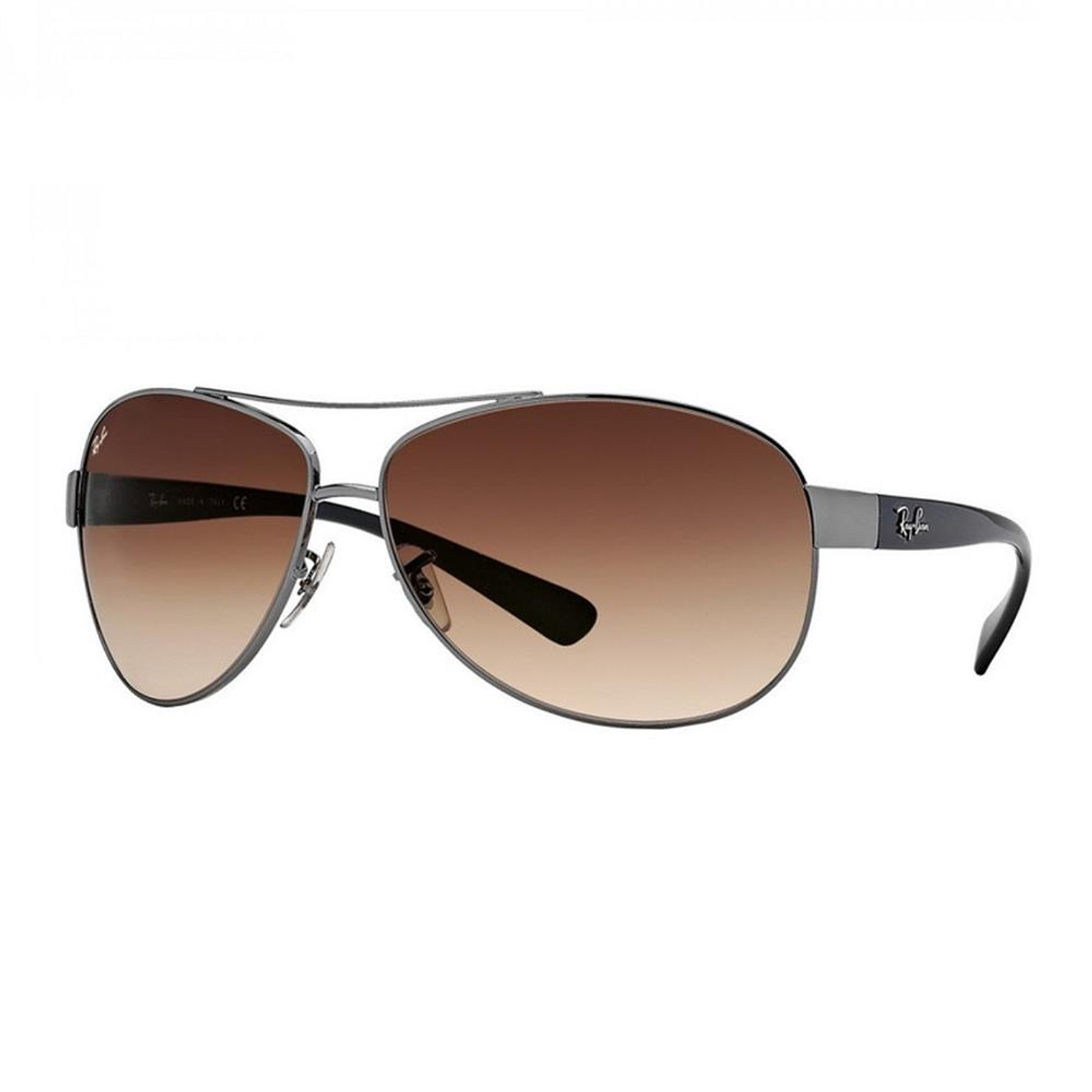 Lentes de Sol Ray Ban Aviador Lifestyle RB3386 004/13 Color Marron Degrade Talla 63mm 1