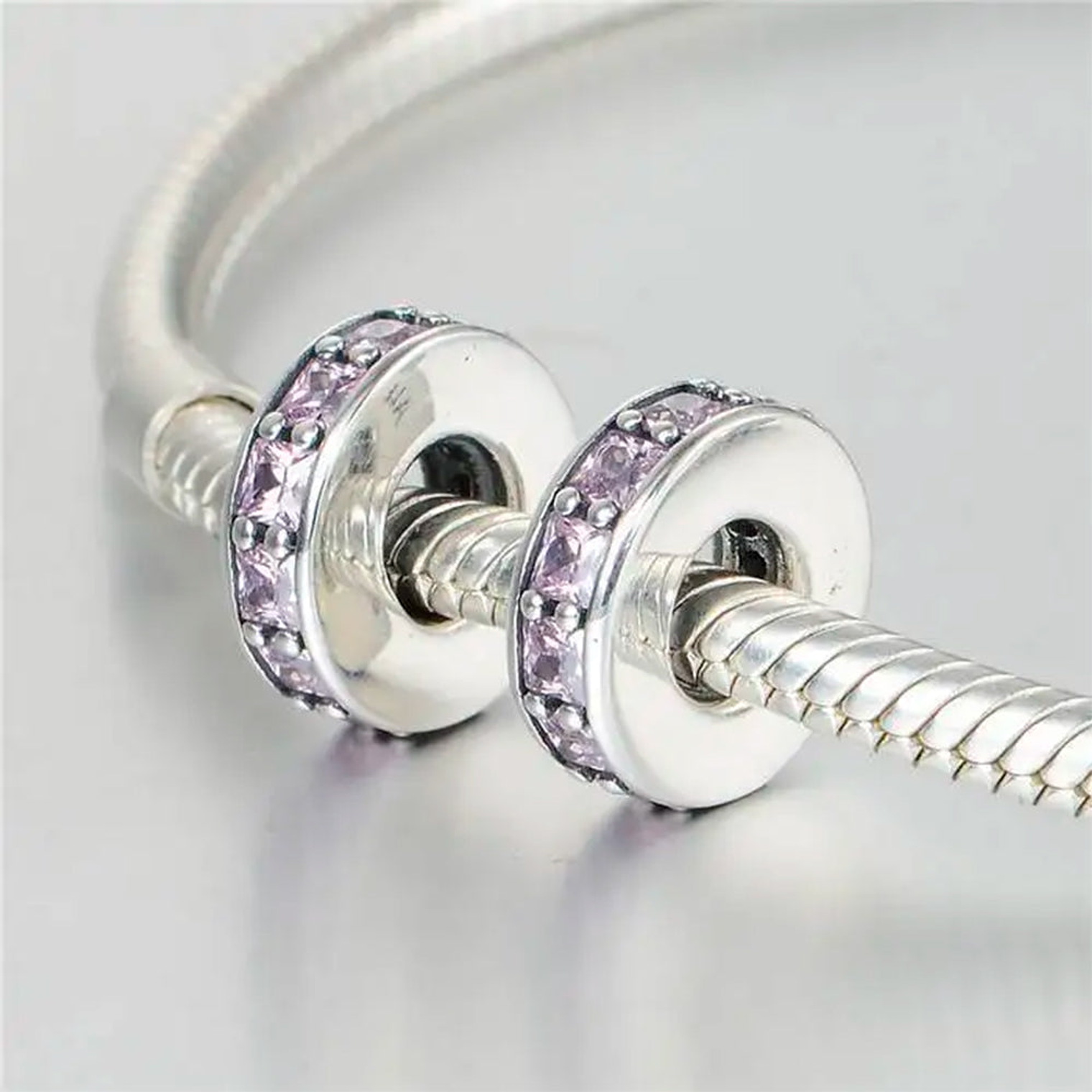 Charm Pandora Original para Mujer 791724NOW Espaciador de Eternidad 5