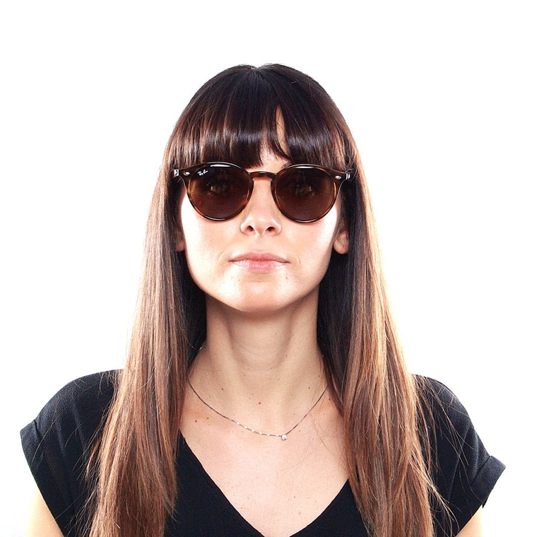 Lentes de Sol Ray Ban Highstreet Round RB2180 710/73 Color Marrón Talla 51mm 5