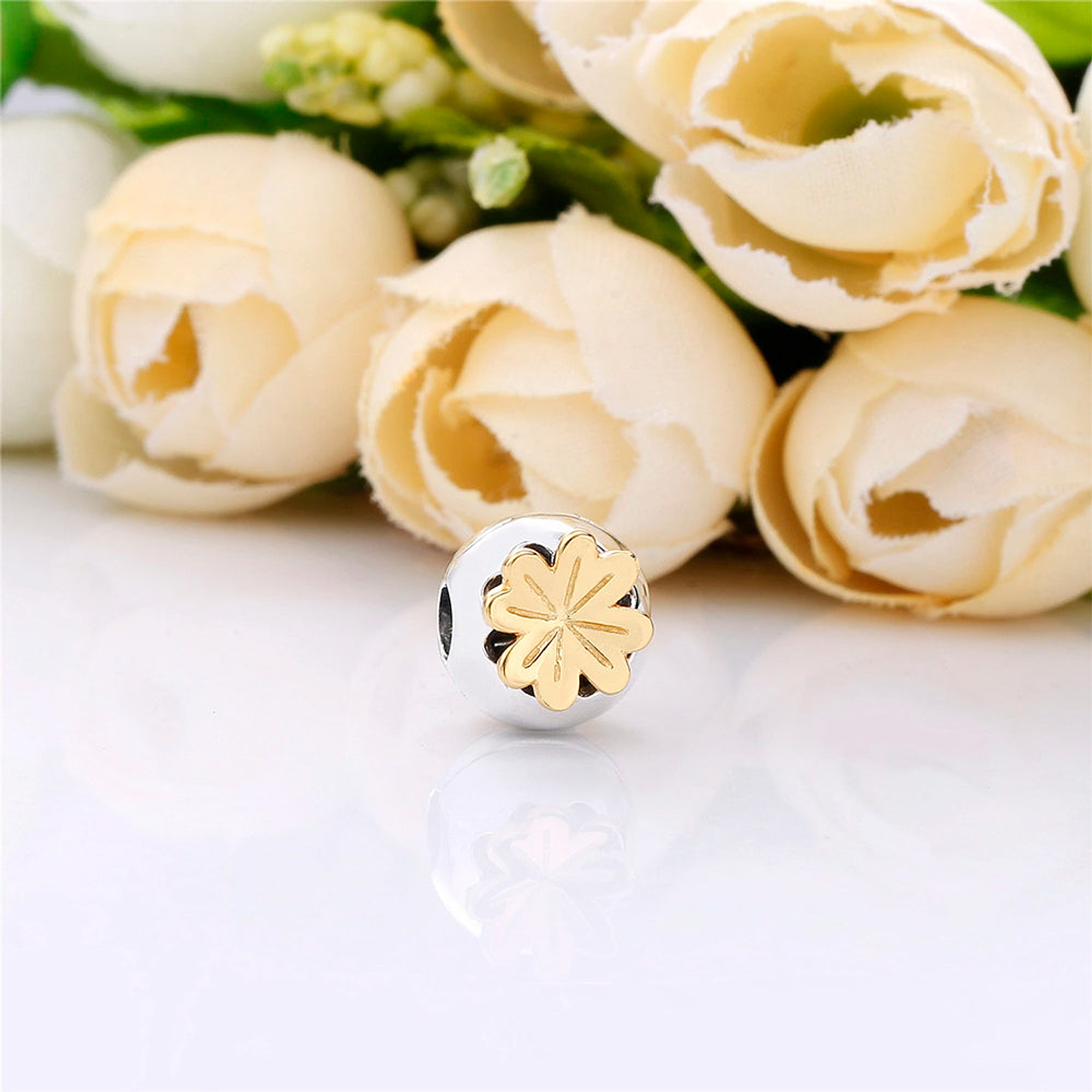 Clip Pandora Original para Mujer 768000CZ SHINING clover Plata s925 5