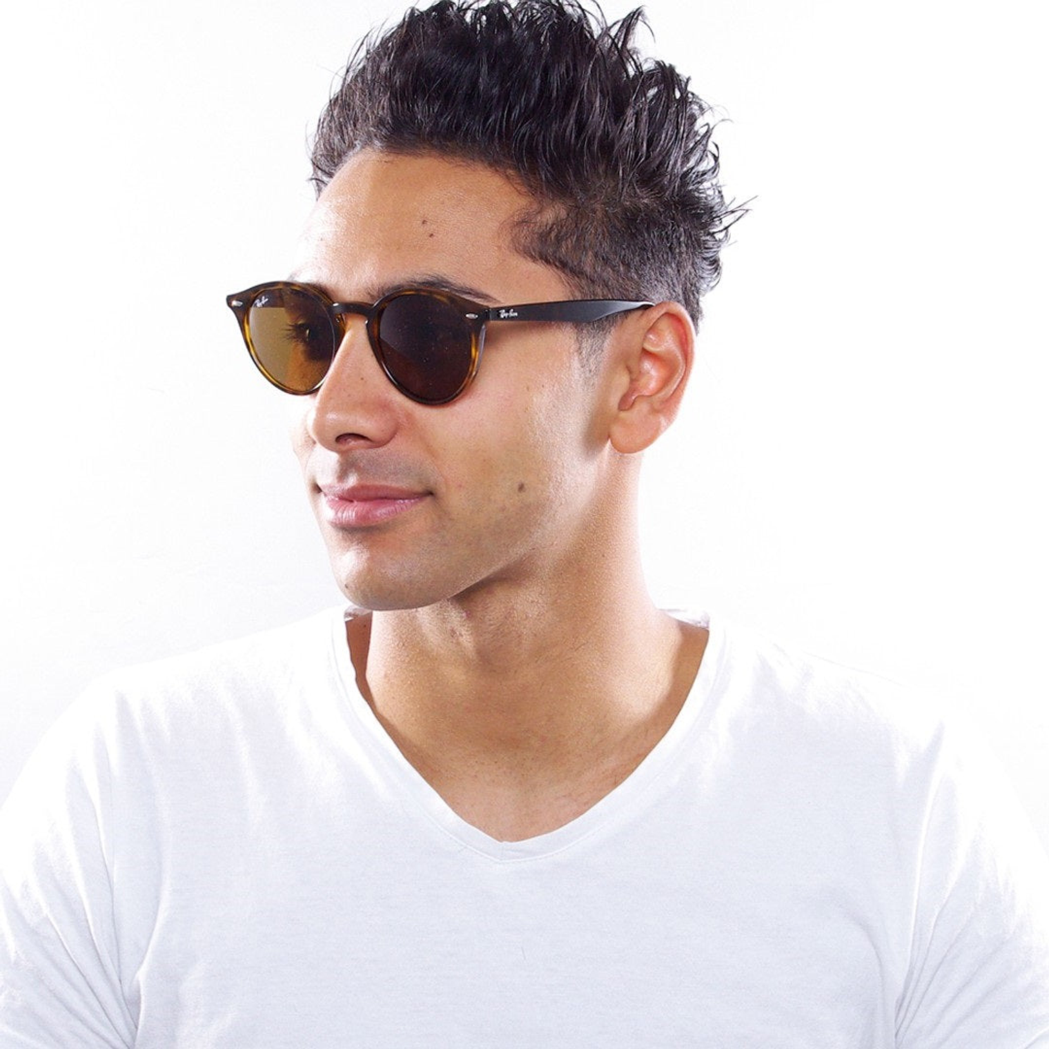 Lentes de Sol Ray Ban Highstreet Round RB2180 710/73 Color Marrón Talla 51mm 6