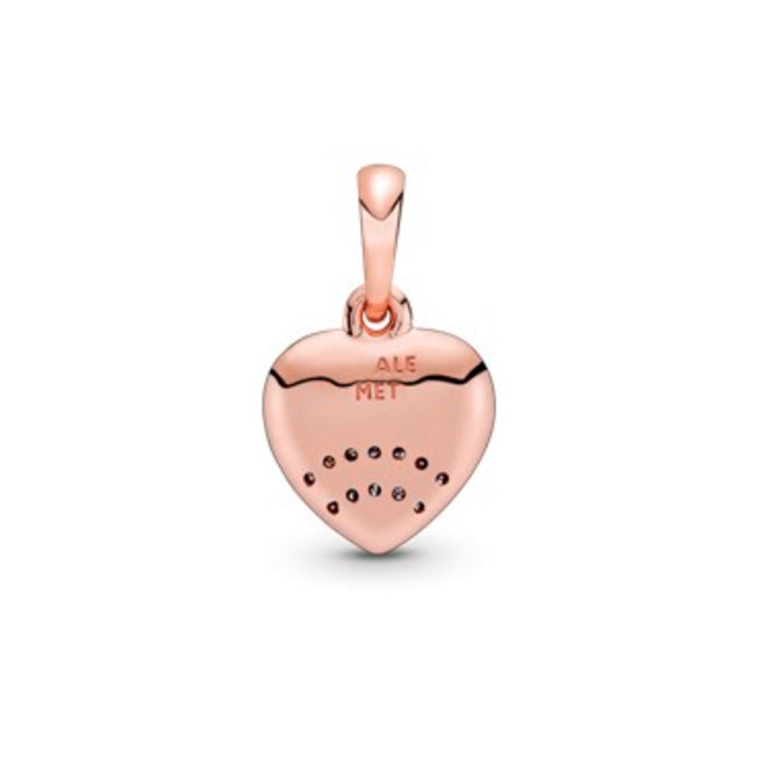 Charm Pandora Original para Mujer Fan of Love 387286CZ Oro Rosa 2