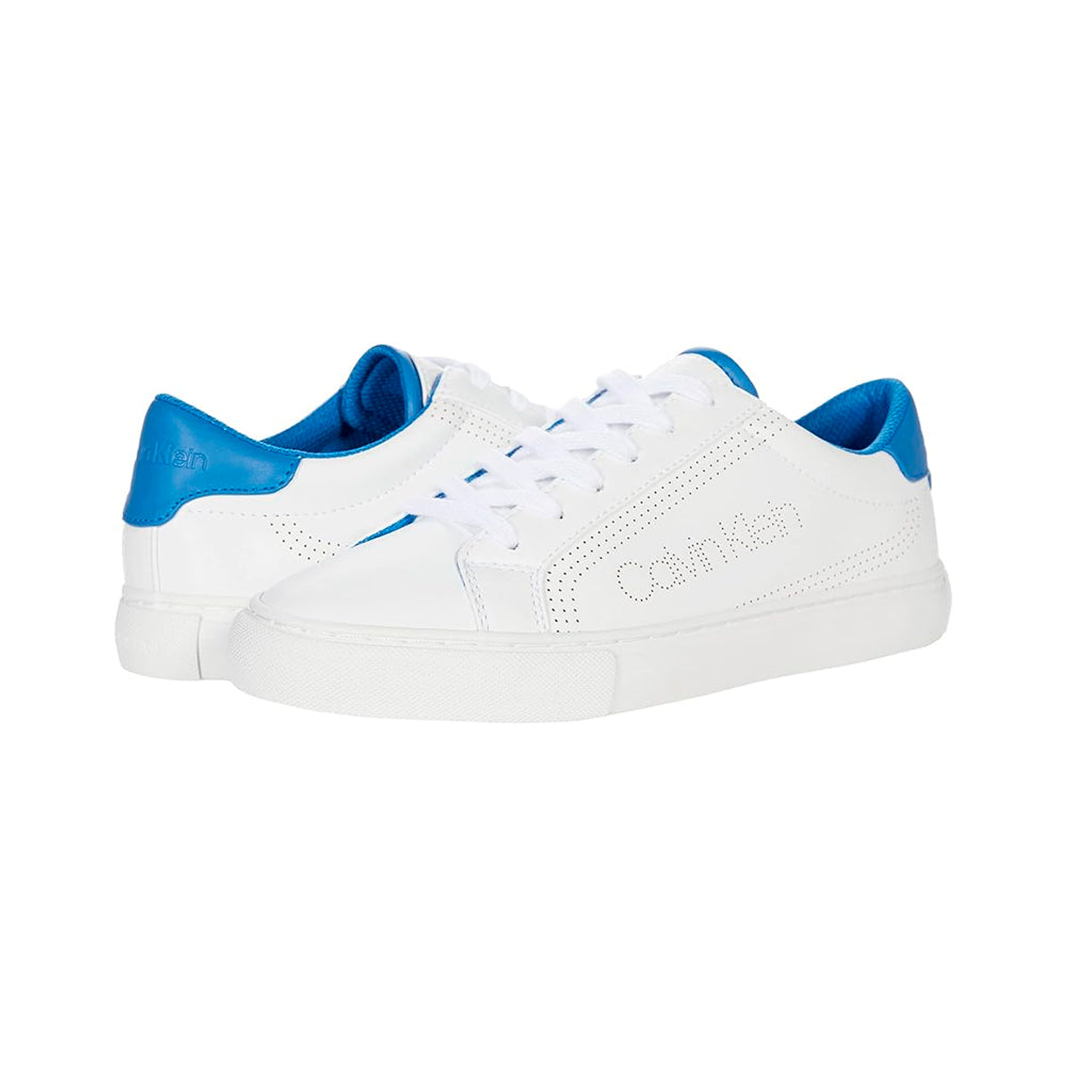 Zapatillas Urbanas Calvin Klein Modelo Cashe Color Blanco con Detalles de Azul 6
