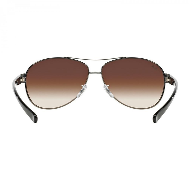 Lentes de Sol Ray Ban Aviador Lifestyle RB3386 004/13 Color Marron Degrade Talla 63mm 4