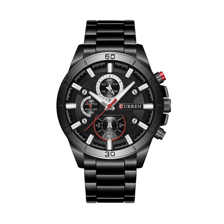 Reloj Análogo Curren Original KREb560119 para Hombre Acero Color Negro 1