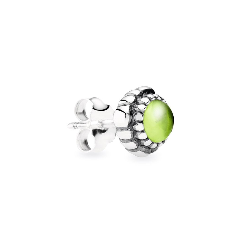 Aretes Pendientes Pandora Cumpleaños Agosto - Peridoto 290543PE Plata 925 3