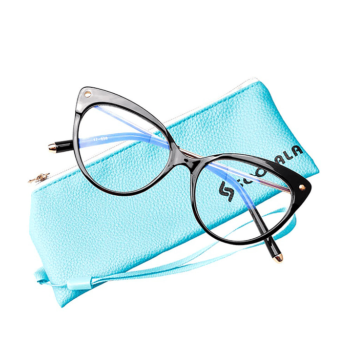 Lentes Oftalmicos Soolala Cats con Filtro Azul UV400 Color Negro y Rojo Talla Unica 5