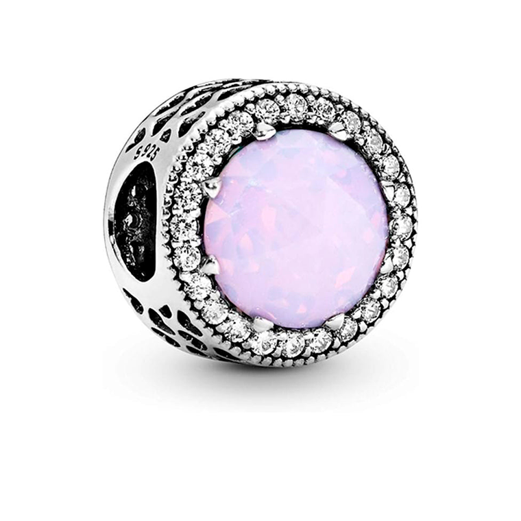 Charm Dije Pandora Original para Mujer 791725NOP Corazón Radiante Rosa Plata 925 1