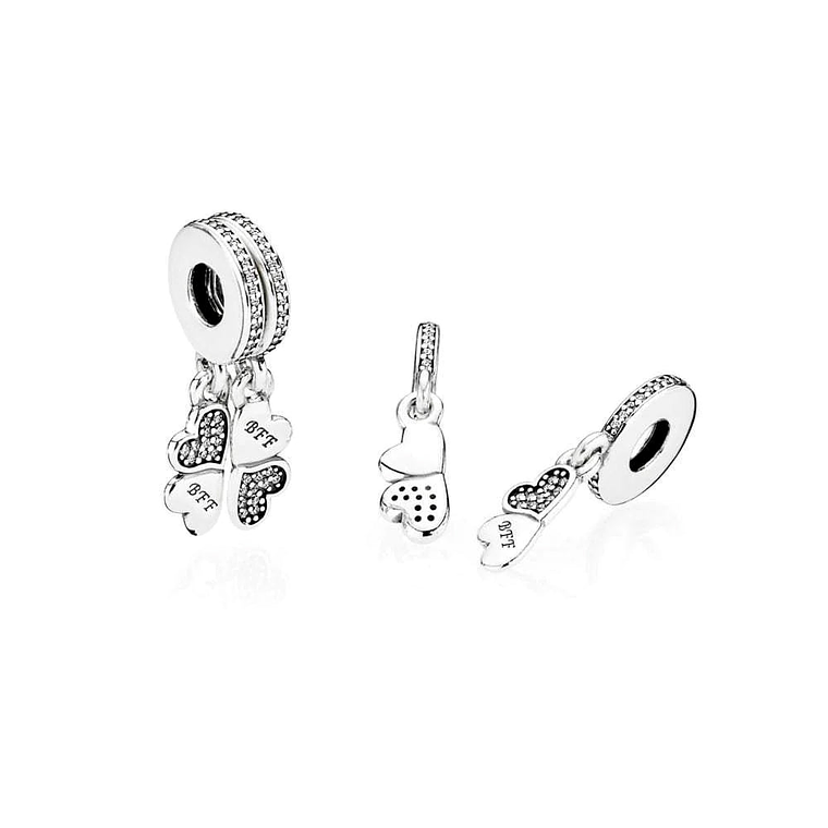 Charm Colgante Pandora Original para Mujer 791949CZ Best Friends Forever s925 3