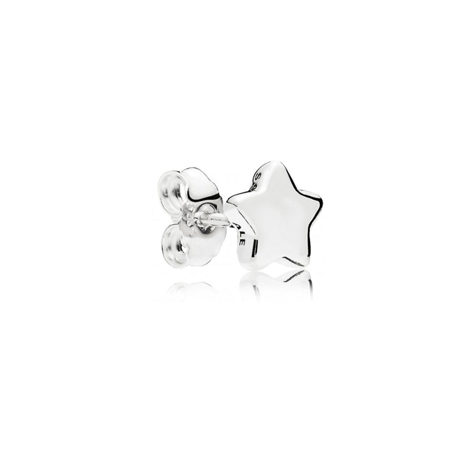 Aretes Pendientes Pandora Tipo Topo Estrellas Brillantes 296374 Plata 925 3
