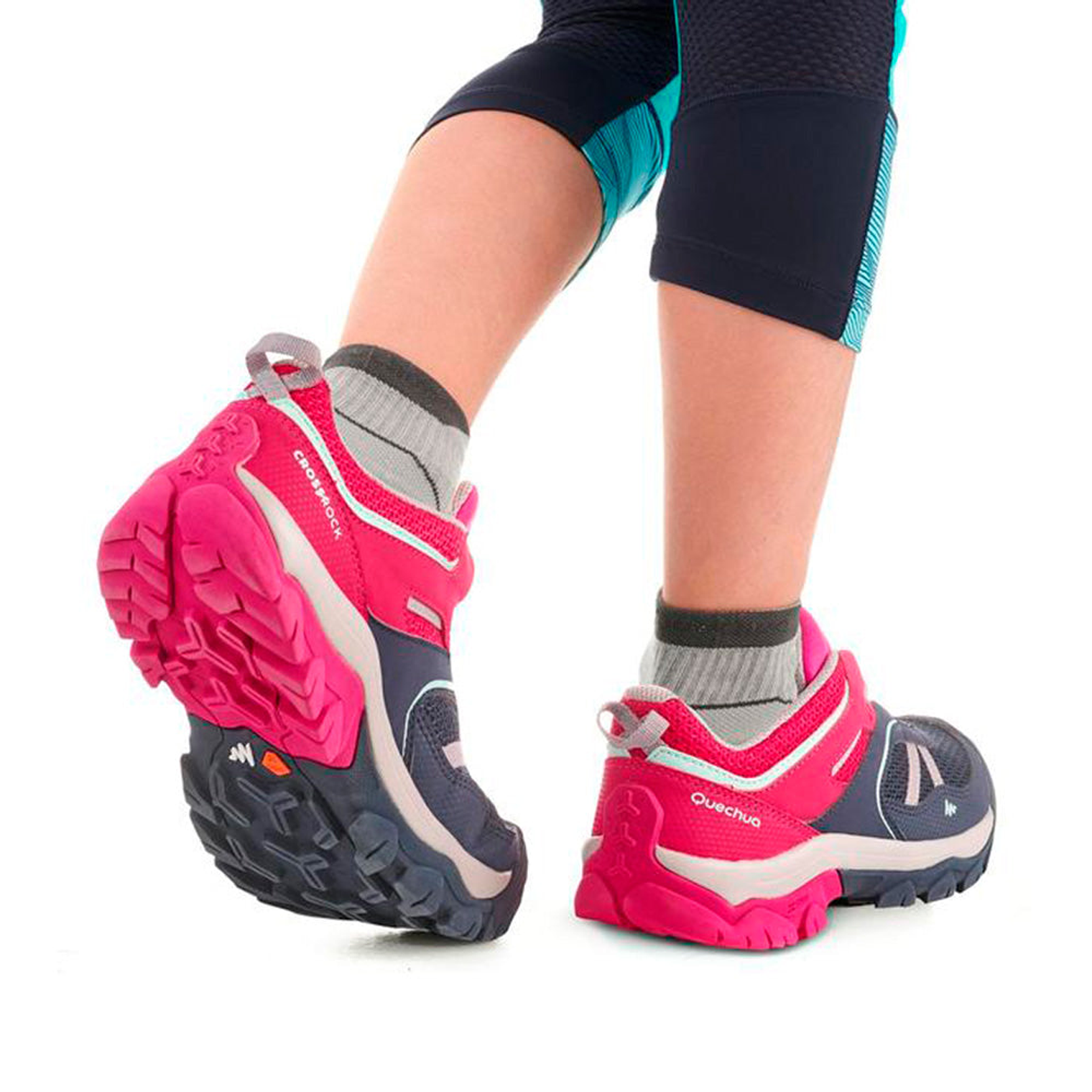 Zapatillas Quechua Crossrock Color fucsia Para Niños Talla 38 5