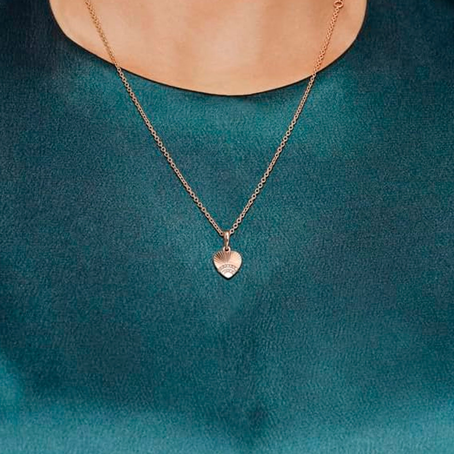 Charm Pandora Original para Mujer Fan of Love 387286CZ Oro Rosa 5