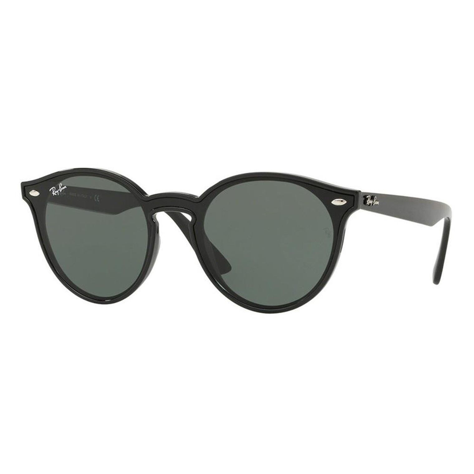 Lentes de Sol Ray Ban Blaze Round RB4380N 601/71 Color Negro Talla 37mm 1