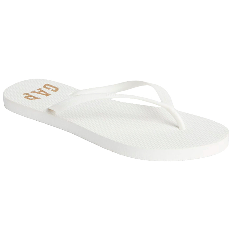 Sandalias Gap flip flop Color Blanco y Dorado Para Mujer 1