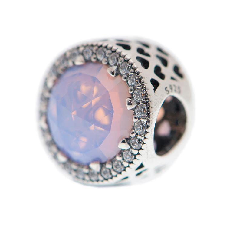 Charm Dije Pandora Original para Mujer 791725NOP Corazón Radiante Rosa Plata 925 4