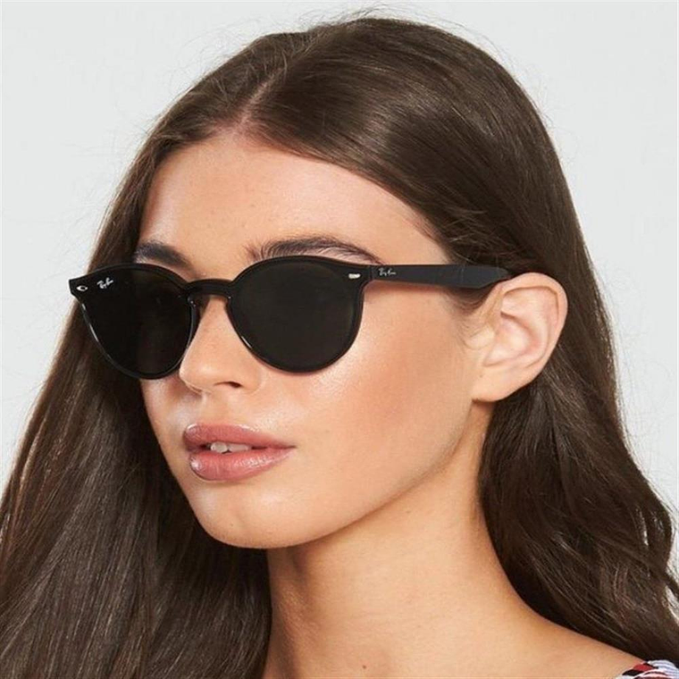 Lentes de Sol Ray Ban Blaze Round RB4380N 601/71 Color Negro Talla 37mm 5