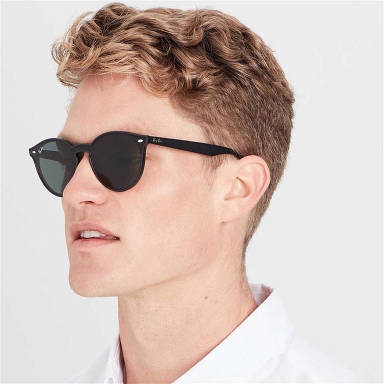 Lentes de Sol Ray Ban Blaze Round RB4380N 601/71 Color Negro Talla 37mm 6