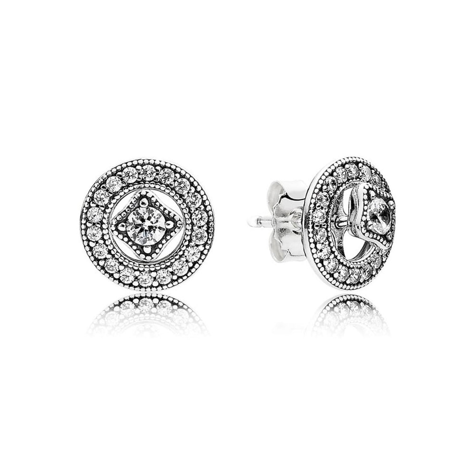 Aretes Pendientes Pandora Seduccion Vintage 290721CZ Plata 925 1