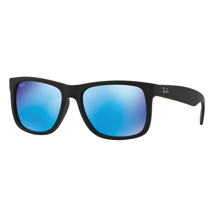 Lentes de Sol Ray Ban Wayfarer Justin RB4165 622/55 Color Azul Espejado Talla 54mm 1