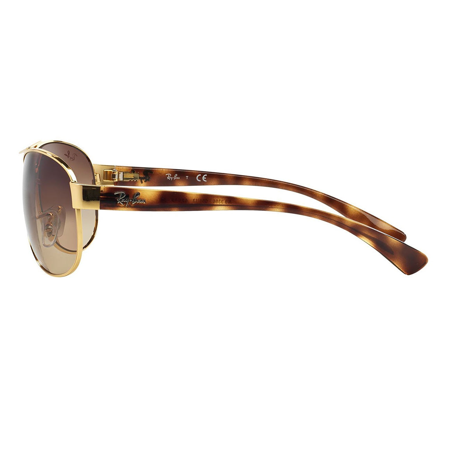 Lentes de Sol Ray Ban Aviador Lifestyle RB3386 00113 Color Dorado Talla 63mm 2