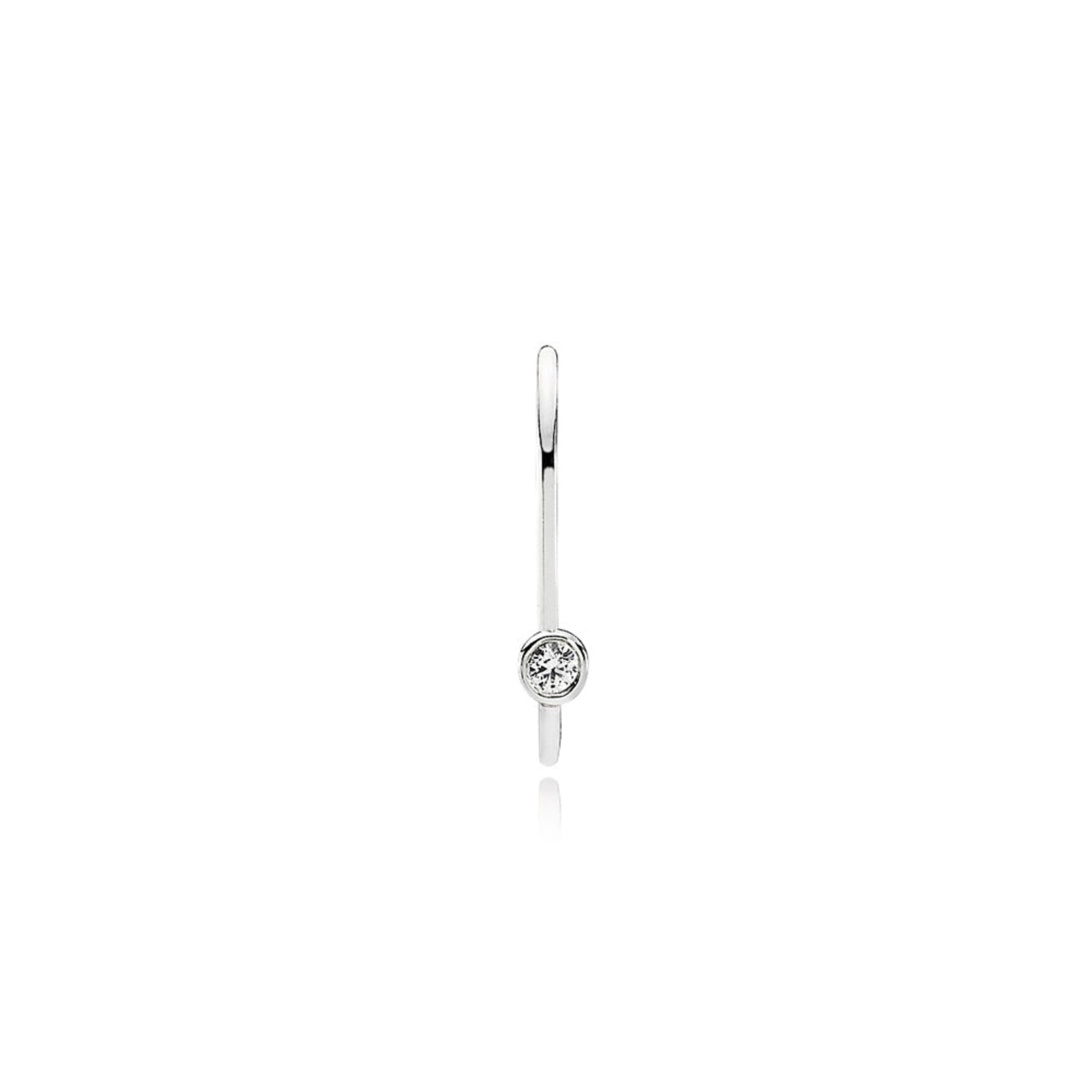 Aretes Pendientes Pandora Tipo Enganche con detalles en Circonita 290677CZ Plata 925 2