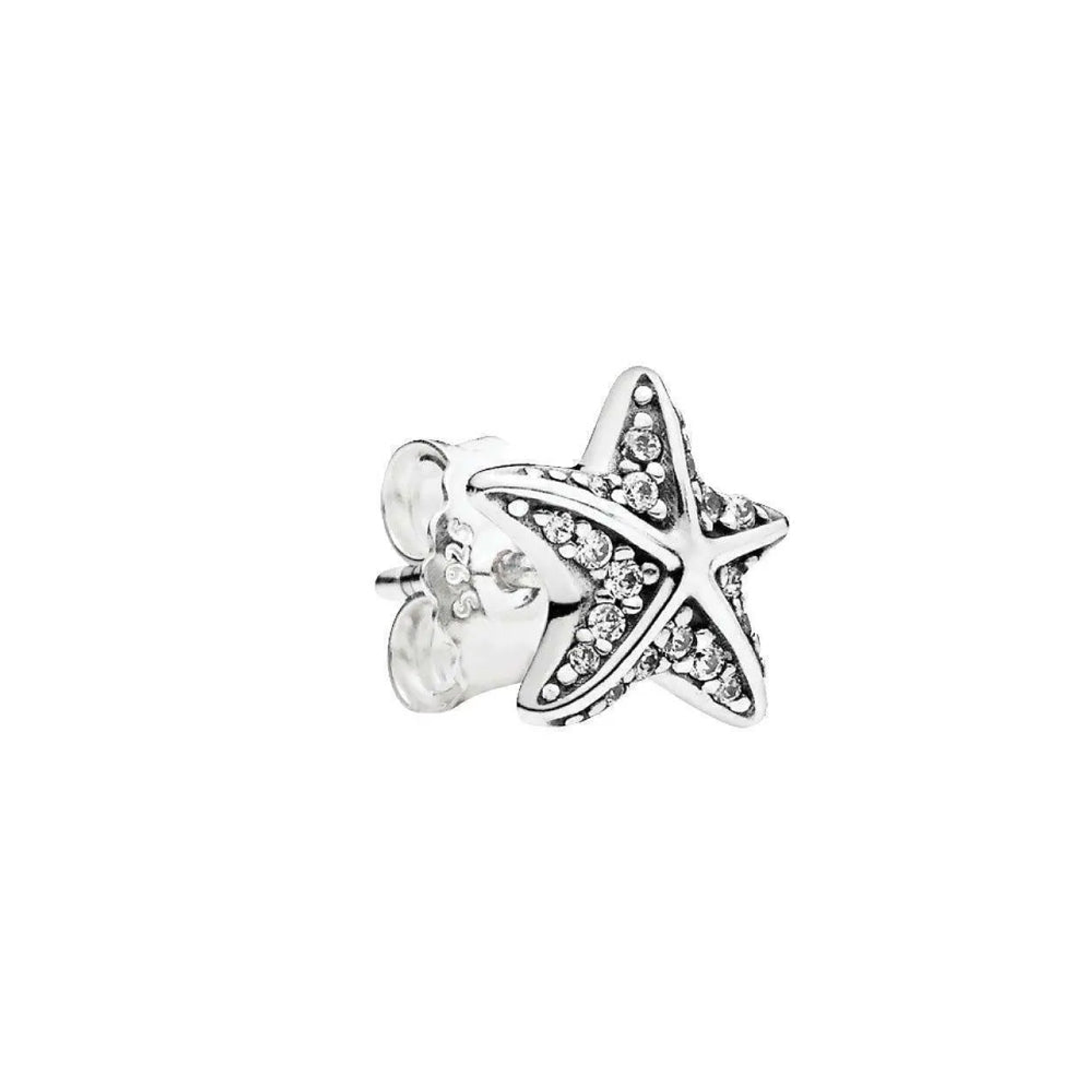 Aretes Pendientes Pandora Estrella de Mar Tropical y Circonica 290748CZ Plata 925 3