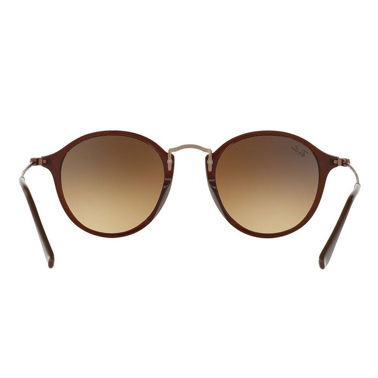 Lentes de Sol Ray Ban Round Icon Flat RB2447N 6256/9U Color Marrón Talla 49mm 4
