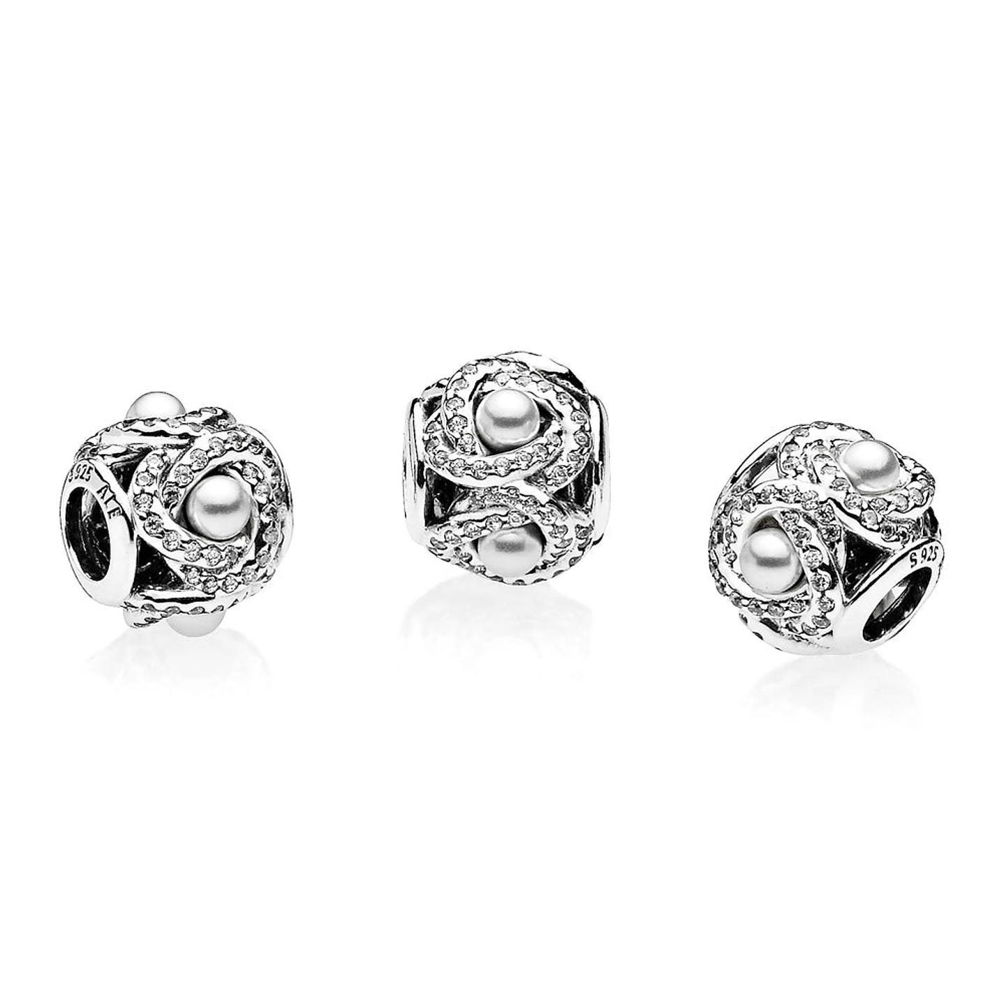 Charm Dije Pandora Original para Mujer 792105WCP Lazo de Amor Luminoso Plata 925 2