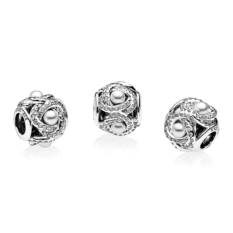 Charm Dije Pandora Original para Mujer 792105WCP Lazo de Amor Luminoso Plata 925 2