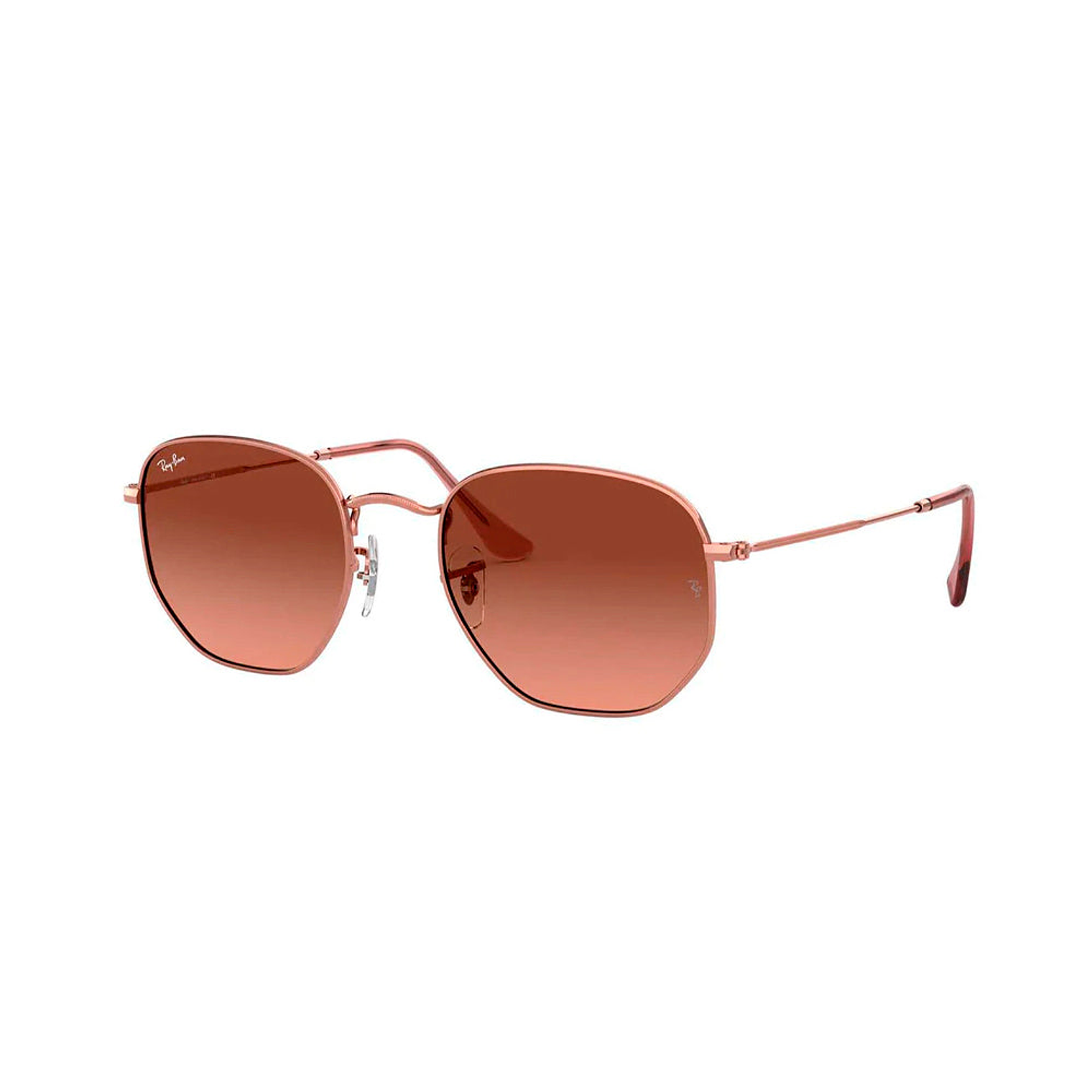 Lentes de Sol Ray Ban Hexagonal Flat RB3548N 9069/A5 Color Rosado Talla 51mm 1