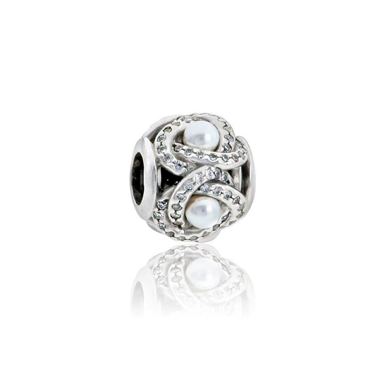 Charm Dije Pandora Original para Mujer 792105WCP Lazo de Amor Luminoso Plata 925 3