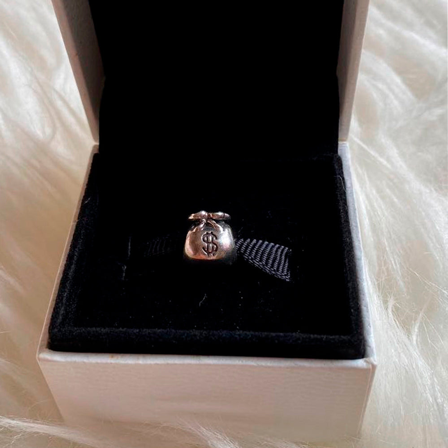 Charm Dije Pandora Original para Mujer 790332 Bolso de Dinero Plata s925 4