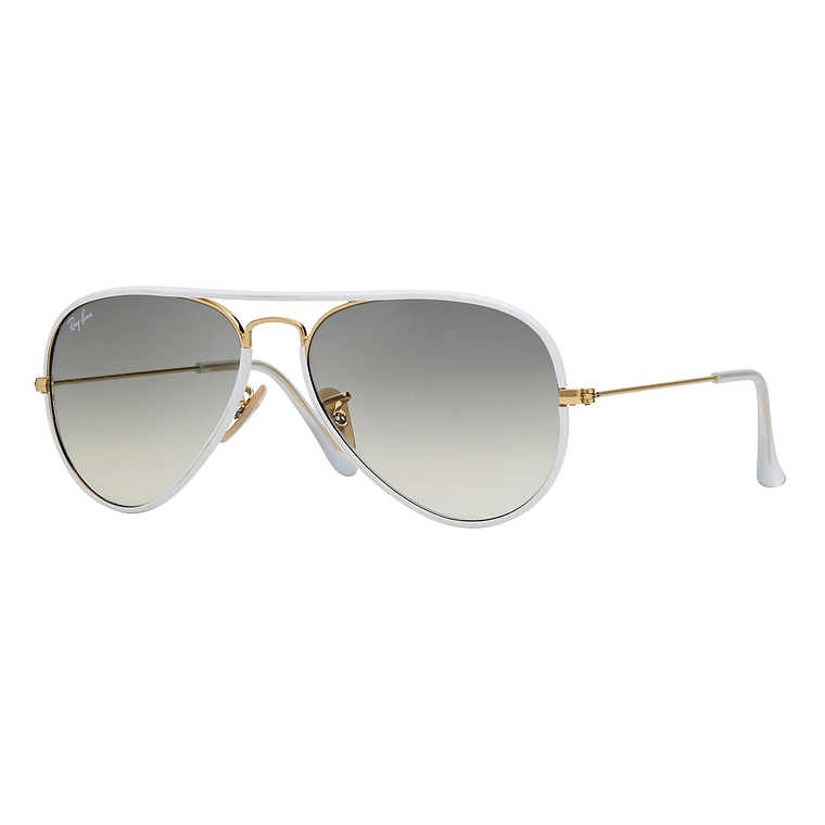 Lentes de Sol Ray Ban Aviator Full Color RB3025JM 146/32 Color Blanco Talla 58mm 1
