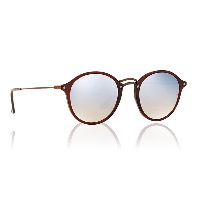 Lentes de Sol Ray Ban Round Icon Flat RB2447N 6256/9U Color Marrón Talla 49mm 5