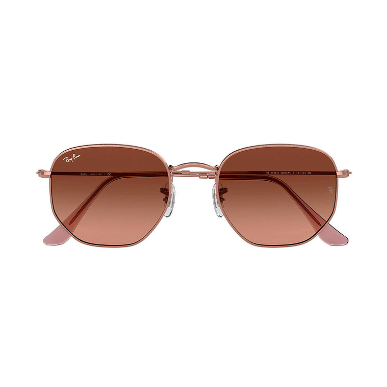 Lentes de Sol Ray Ban Hexagonal Flat RB3548N 9069/A5 Color Rosado Talla 51mm 5