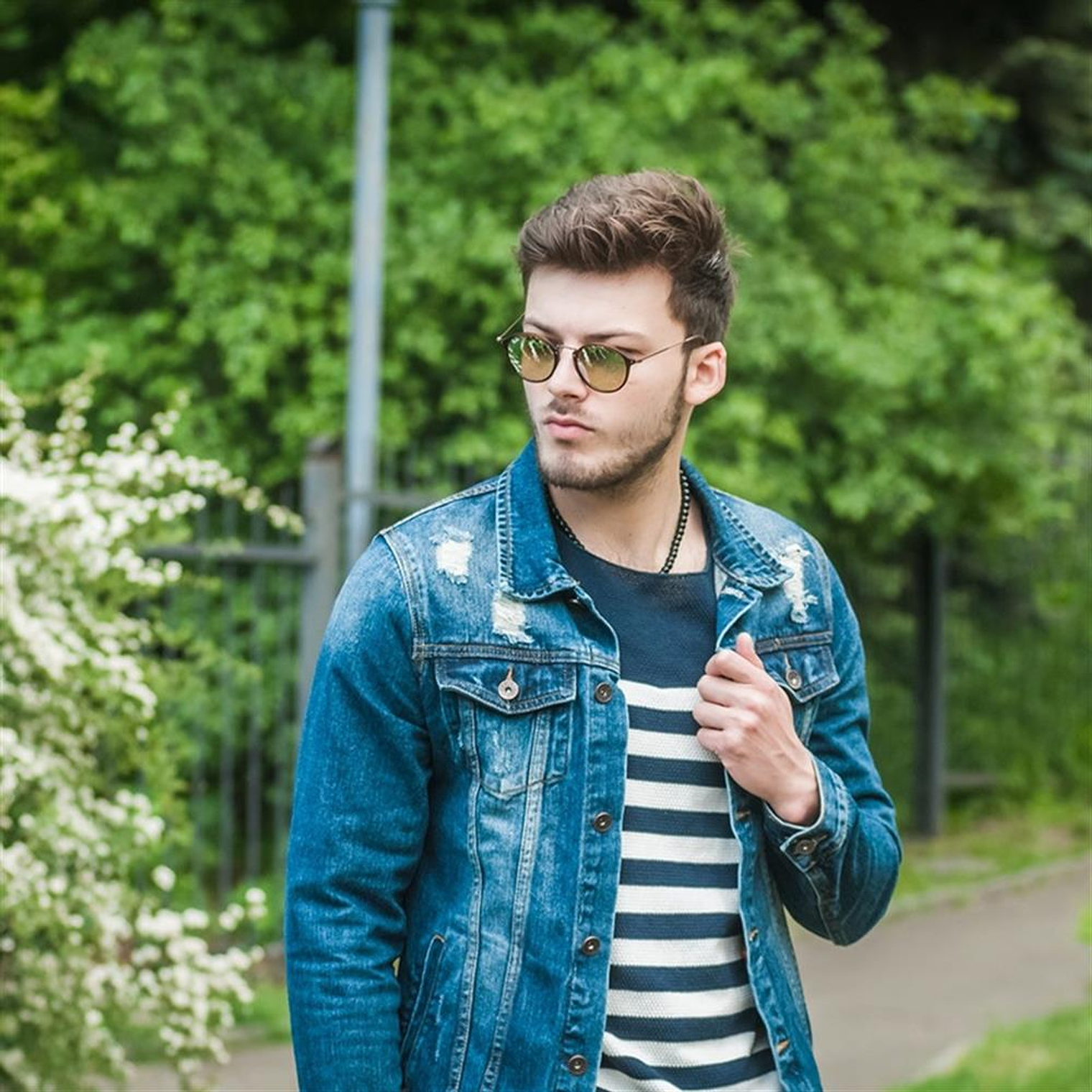 Lentes de Sol Ray Ban Round Icon Flat RB2447N 6256/9U Color Marrón Talla 49mm 7