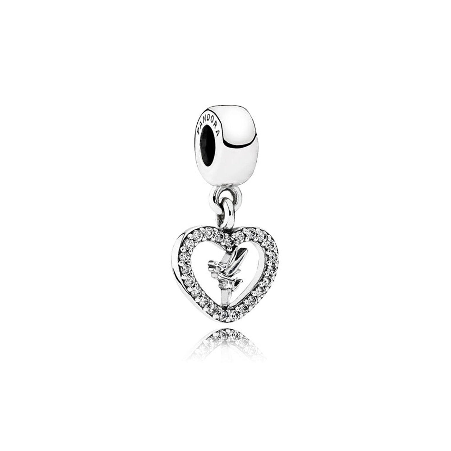 Charm Colgante Pandora Original para Mujer 791565CZ Disney Love Tinkerbell Plata s925 1