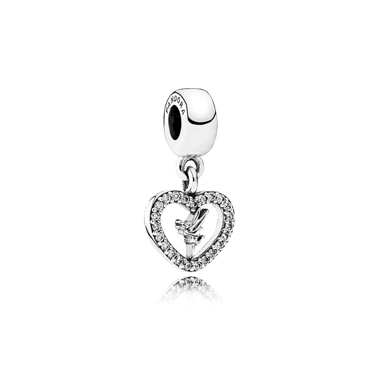 Charm Colgante Pandora Original para Mujer 791565CZ Disney Love Tinkerbell Plata s925 1