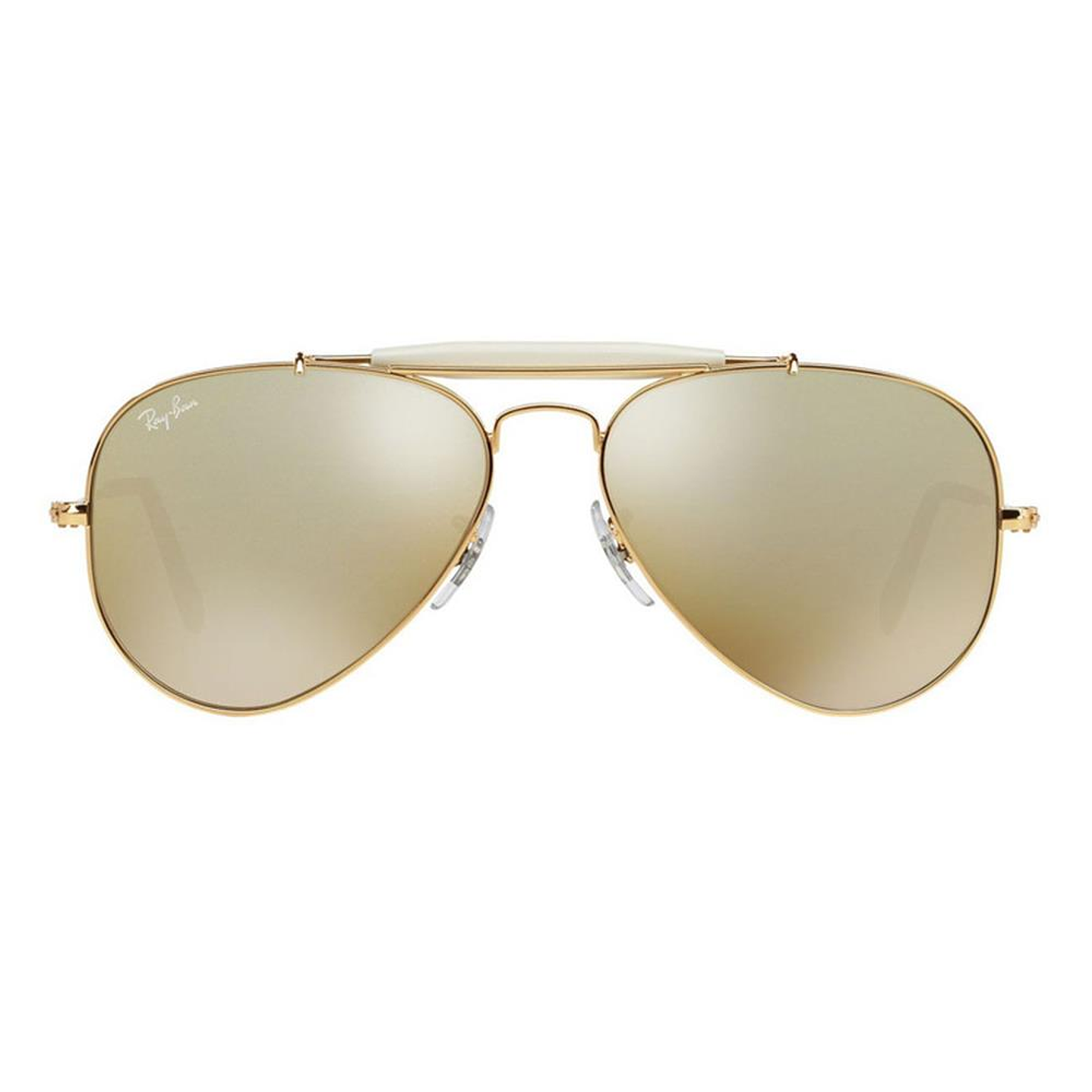 Lentes de Sol Ray Ban Outdoorsman RB3407 001/3K Rainbow II Color Dorado 3