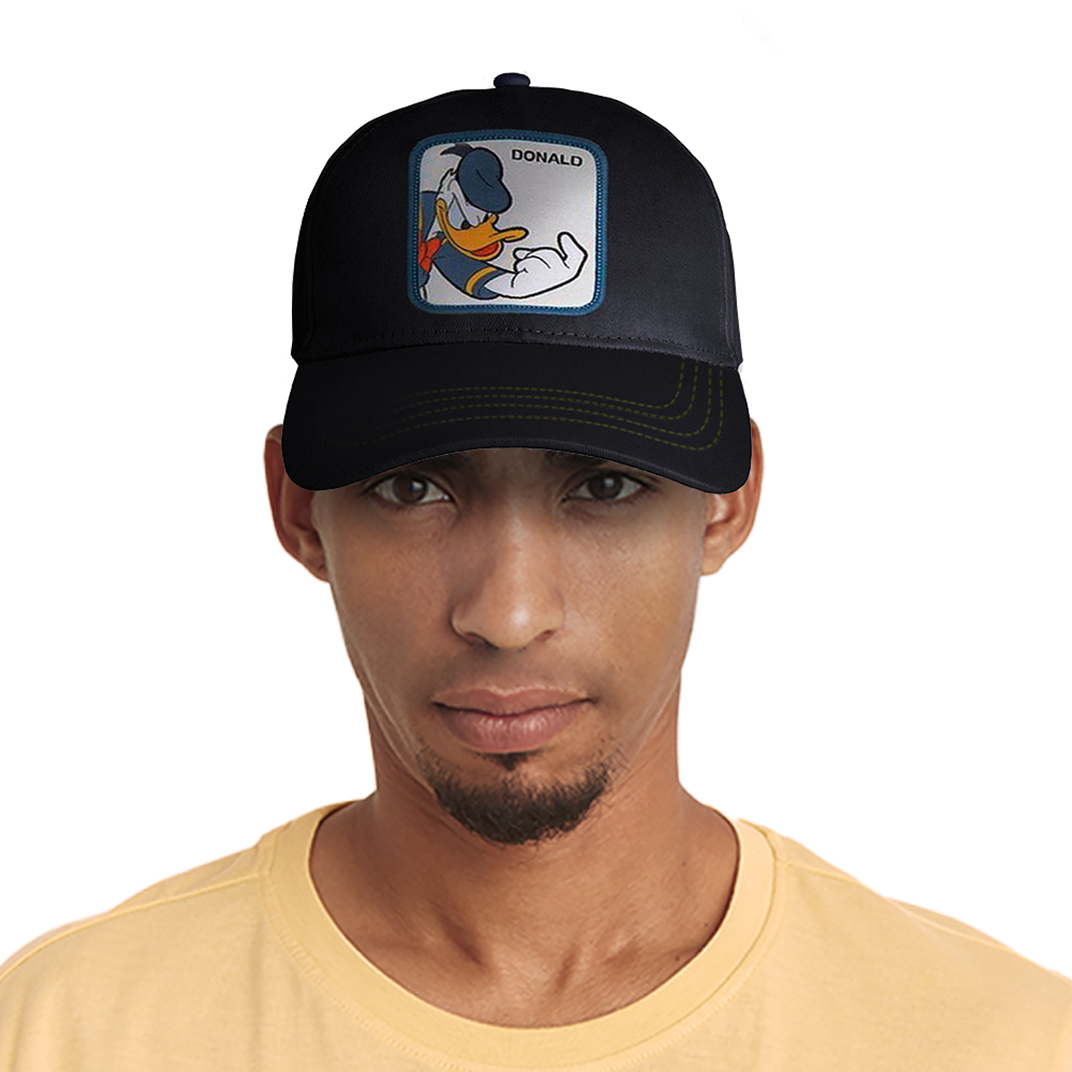 Gorra estilo Beisbol Snapback Malla PATO DONALD Negro y Azul 2