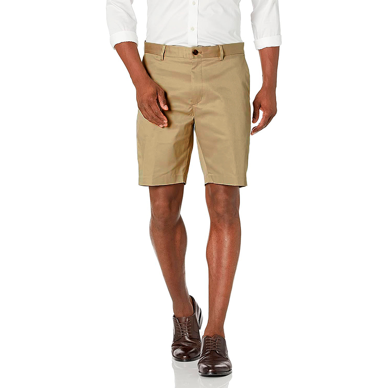 Short Buttoned Down Color Beige Oscuro Talla S 1