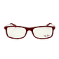 Montura de Lentes de Medida Oftalmica Ray Ban RX7017 5198 Color Rojo Talla 54mm - Miniatura 3