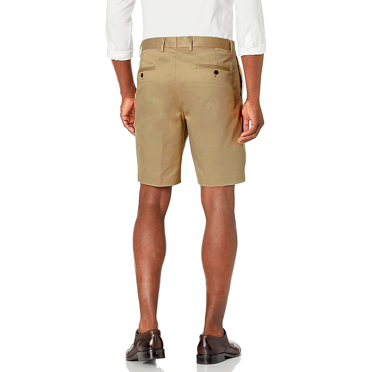 Short Buttoned Down Color Beige Oscuro Talla S 2